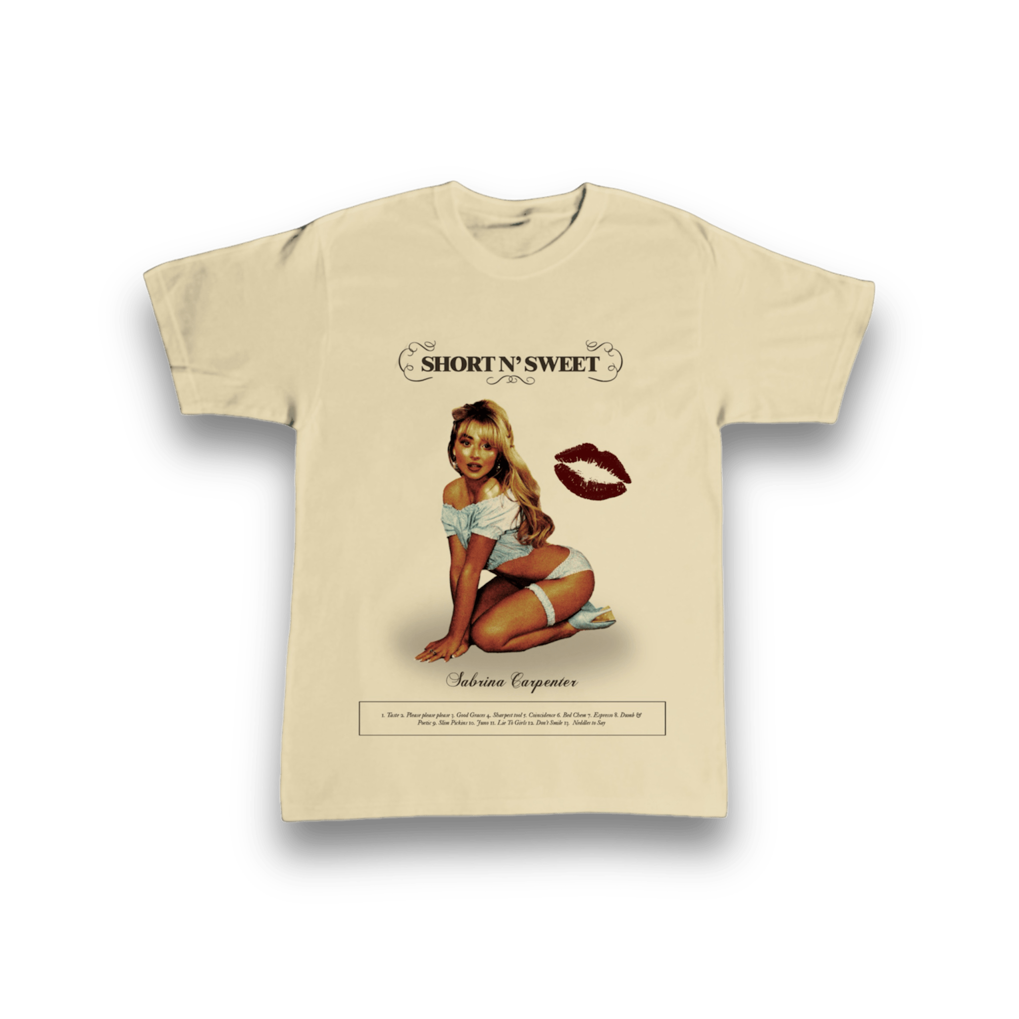 IMG_6182 Short n Sweet tracklist t-shirt