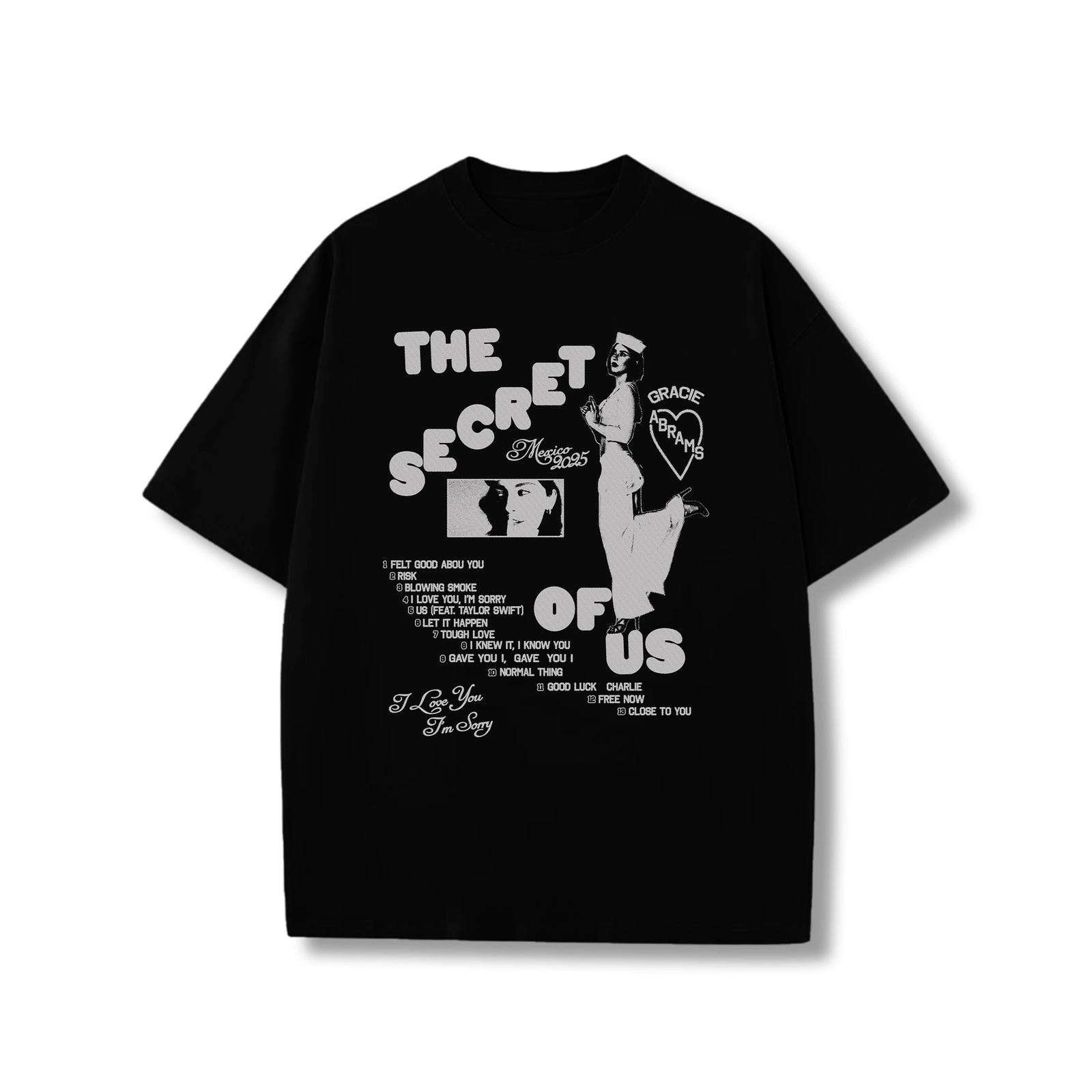 The Secret of Us Tour 2025 t-shirt