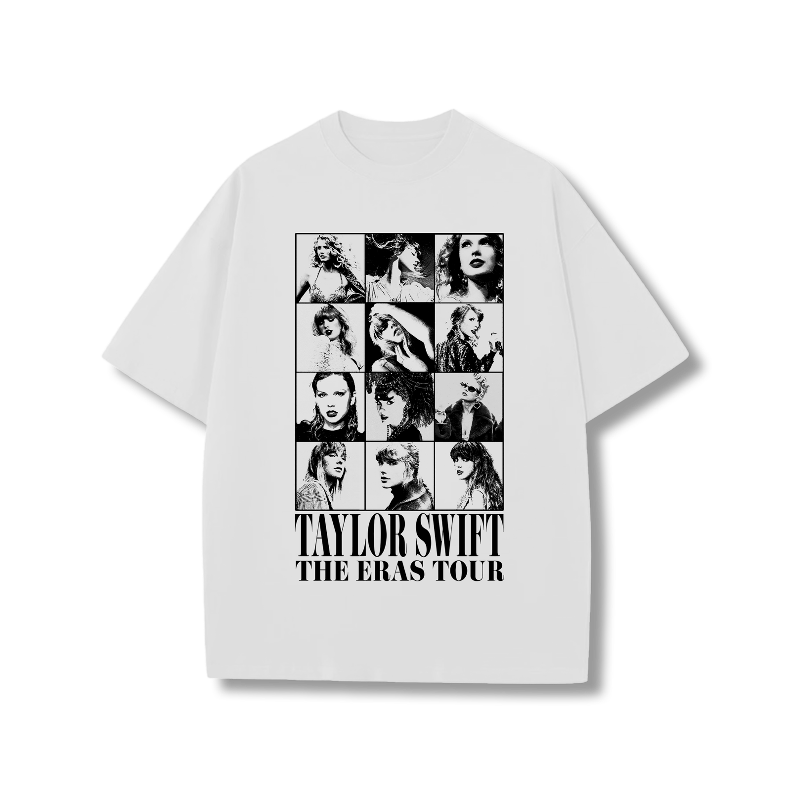 The Eras Tour B&W t-shirt (showgirl version)