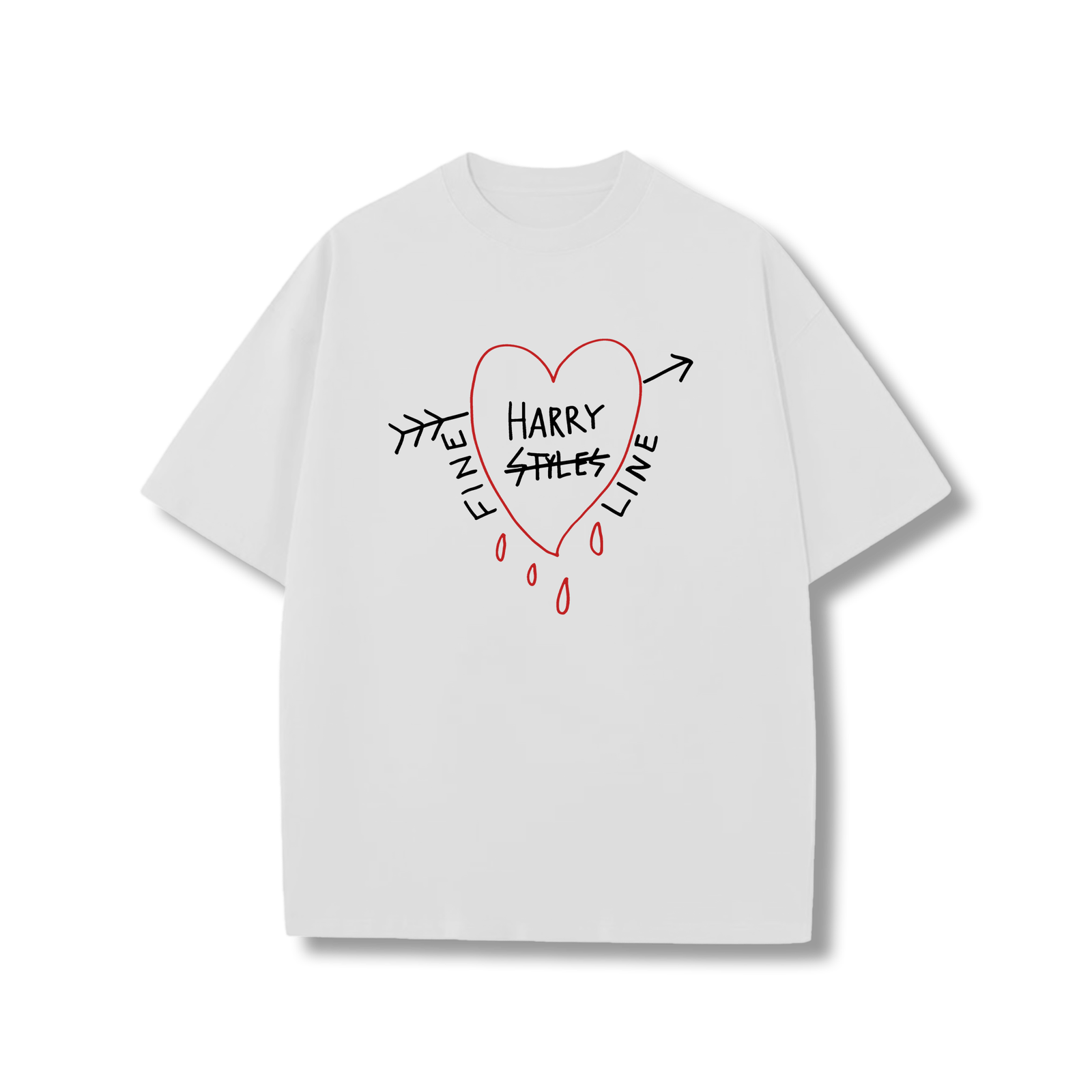 Fine Line heart t-shirt
