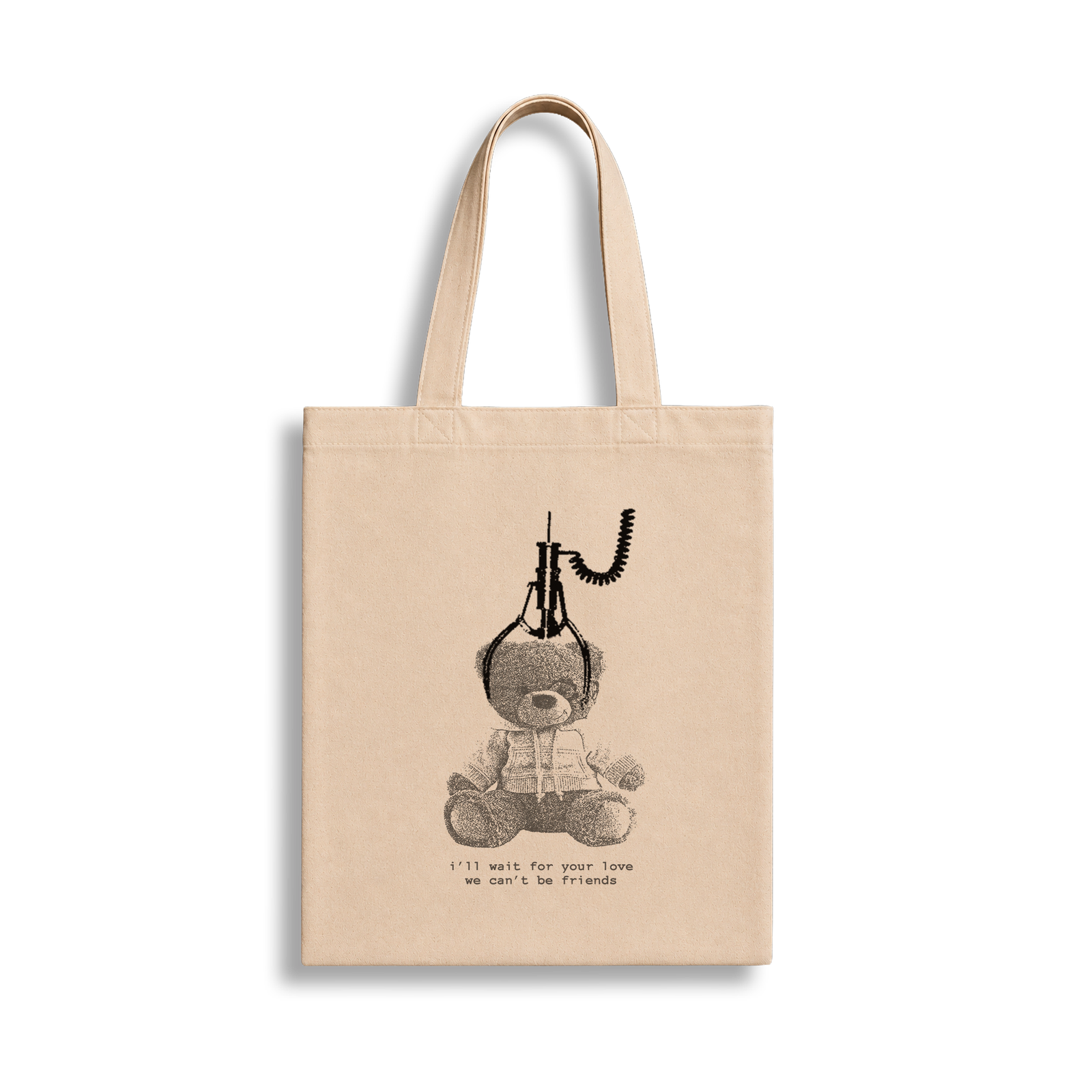 totebagbeige_0008_oso1 We can´t be friends Tote bag