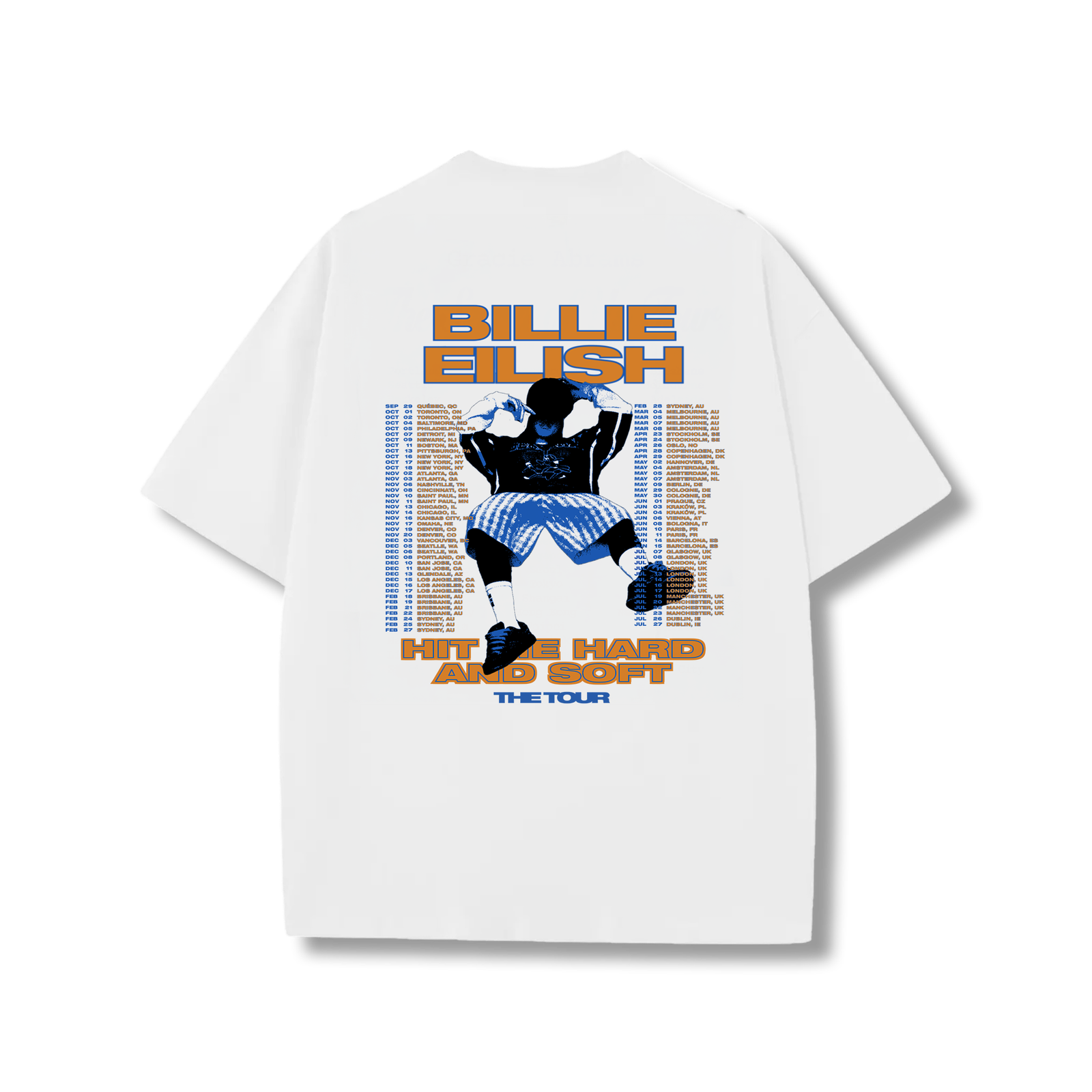 Hit me hard and soft the tour t-shirt
