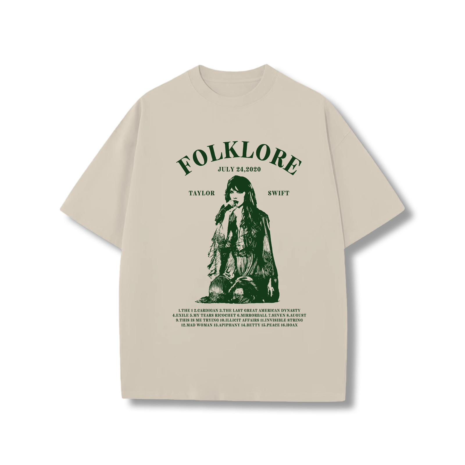 Folklore tracklist t-shirt