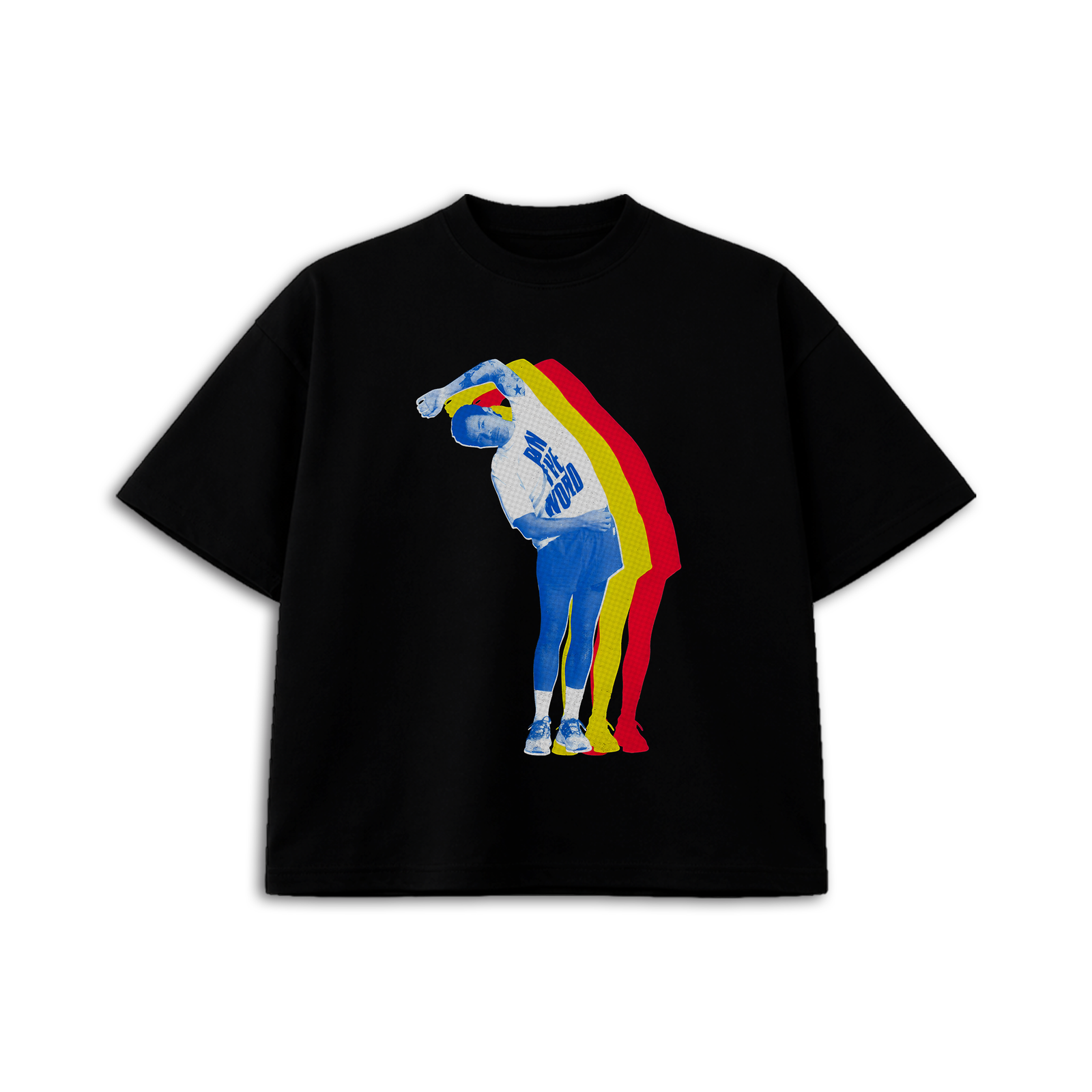 One, Two, Three times t-shirt