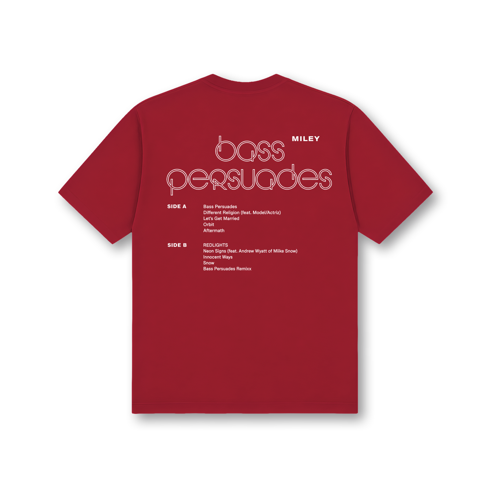 Bass Persuades tracks t-shirt